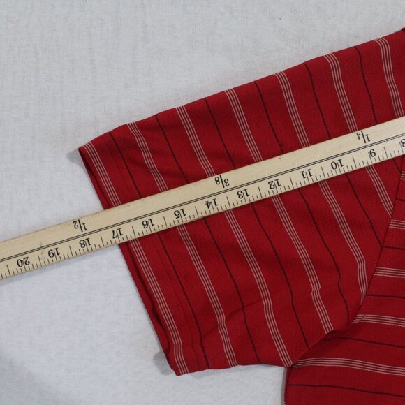 Roundtree & Yorke Men red Striped Polo Shirt Golf Size XL - Picture 3 of 7